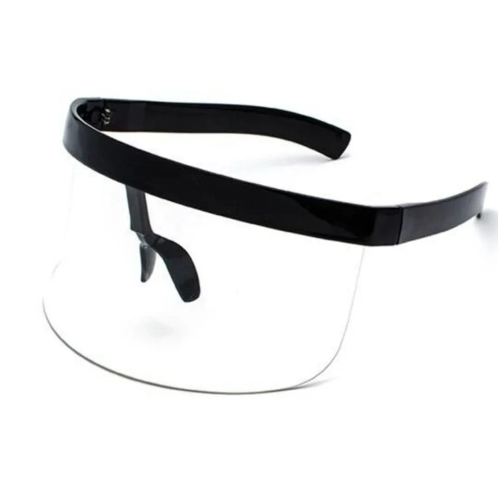 Protective Face Shield Full Cover Visor Glasses/Sunglasses Anti-Fog‎ ClearSingle